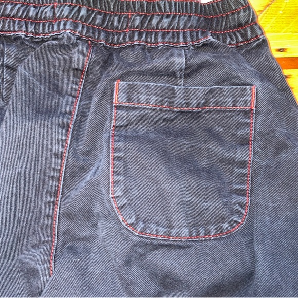 Topman Black TaperedJoggers Red Stitching SZ Small - Picture 10 of 10